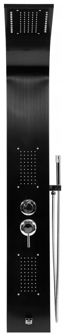 Panou de dus Fala Steely 3 (Black Titanium)