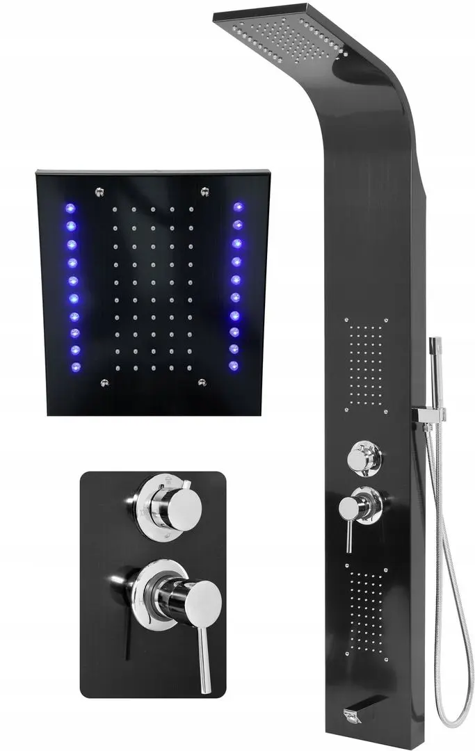Panou de dus Fala Steely 3 (Black Titanium) - 8
