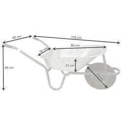 Садовая тачка Chomik HAT0640 (Inox/Red) Thumb