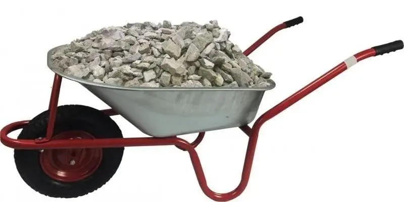 Садовая тачка Chomik HAT0640 (Inox/Red)