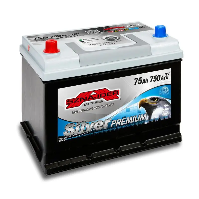 Аккумулятор Sznajder Silver Premium 75Ah R