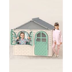 Casuta pentru joaca Doloni 138x133x120 (Cream/Turquoise) Thumb