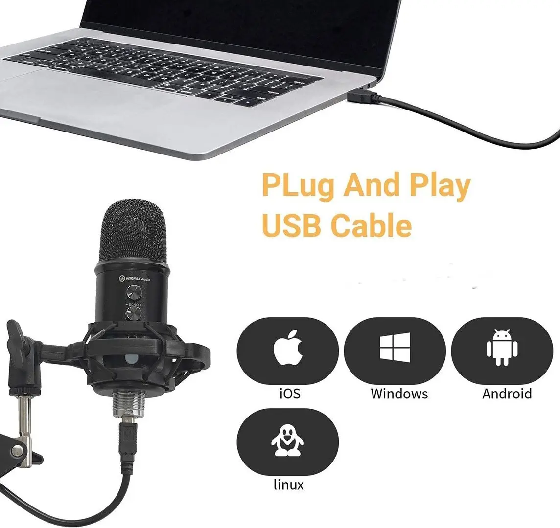 Microfon Mirfak TU1 (Black)