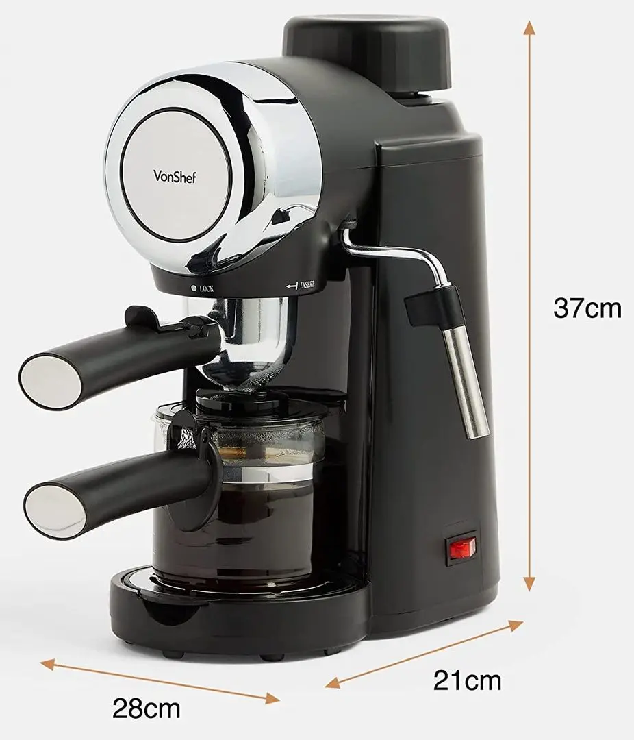 Aparat de facut cafea VonShef 2000166 (Silver/Black) - 8