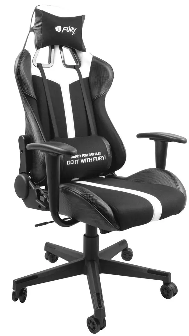 Scaun gaming Fury Avenger XL (White/Black)