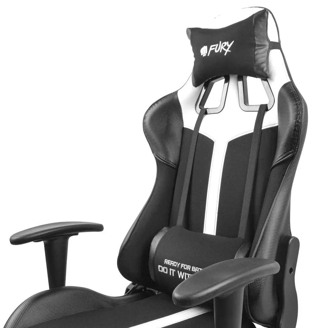 Scaun gaming Fury Avenger XL (White/Black)