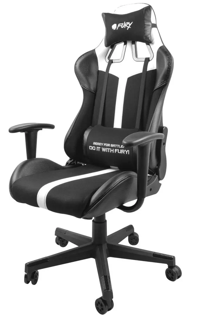 Scaun gaming Fury Avenger XL (White/Black)