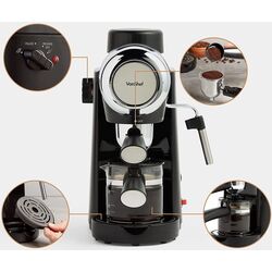 Aparat de facut cafea VonShef 2000166 (Silver/Black) Thumb