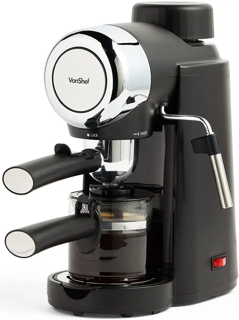 Aparat de facut cafea VonShef 2000166 (Silver/Black)