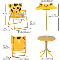Set mobilier de gradină Strend Pro Melisenda Tiger 1 + 2 (Yellow) Thumb