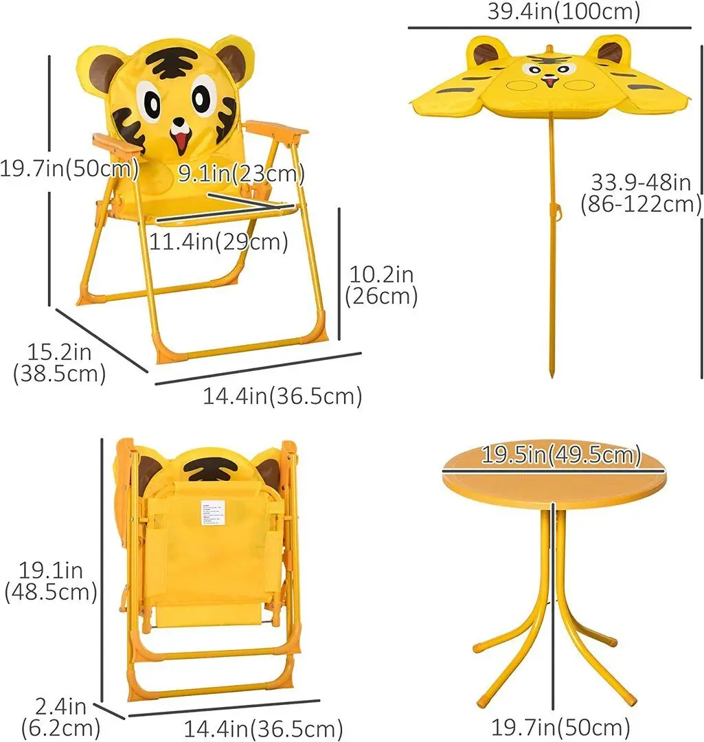 Set mobilier de gradină Strend Pro Melisenda Tiger 1 + 2 (Yellow)