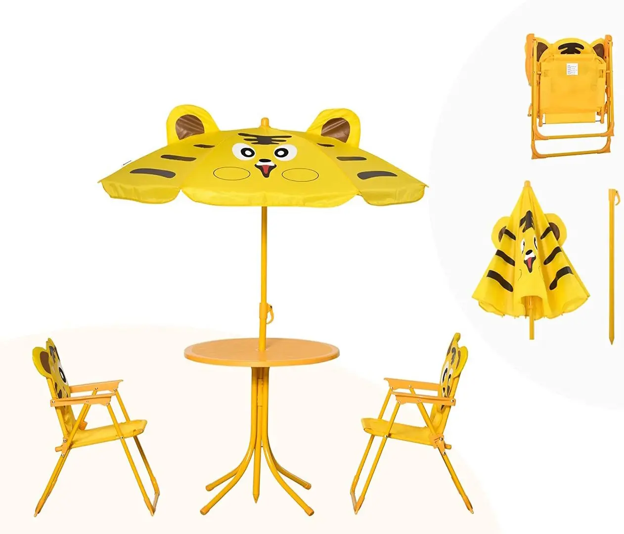 Set mobilier de gradină Strend Pro Melisenda Tiger 1 + 2 (Yellow)