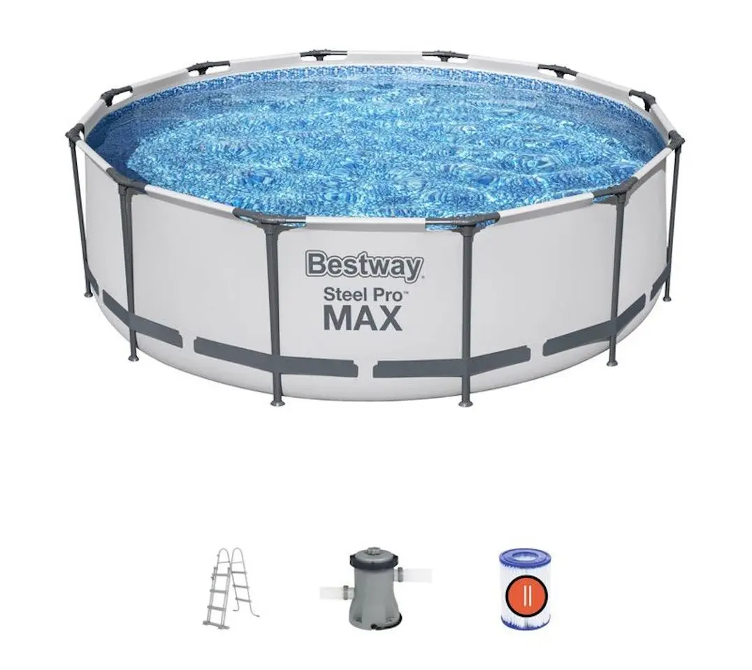 Каркасный бассейн Bestway Steel Pro Max 56418 (White/Grey)