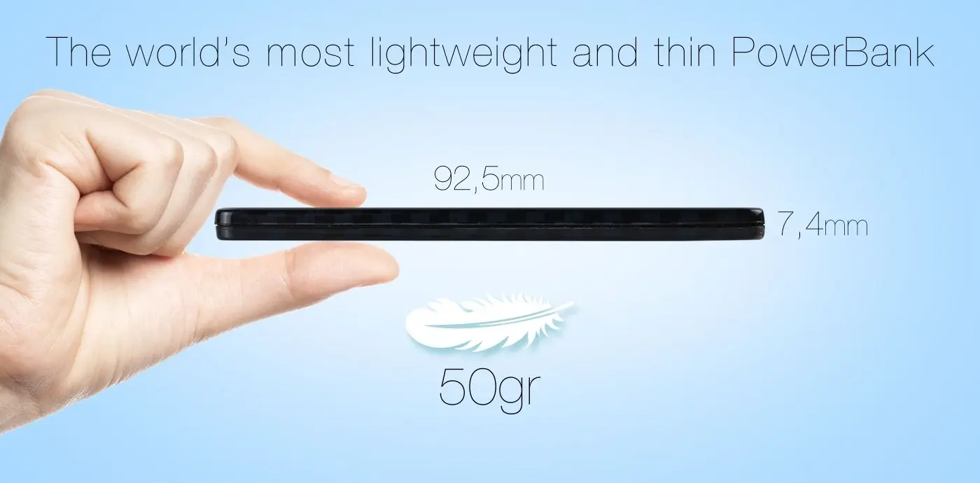 Универсальный внешний аккумулятор Tuncmatik Energycard Micro Usb (1400 mAh)