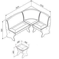 Кухонный уголок Ambianta Saxonia Thumb