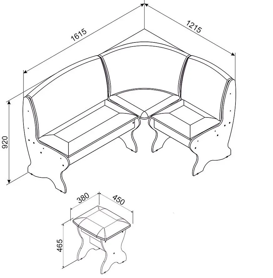 Кухонный уголок Ambianta Saxonia