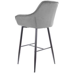 Scaun de bar Signal Cherry H-1 Velvet (Black/Gray) Thumb