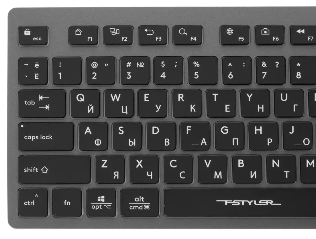 Клавиатура A4Tech Fstyler FX60 (Gray) - 2