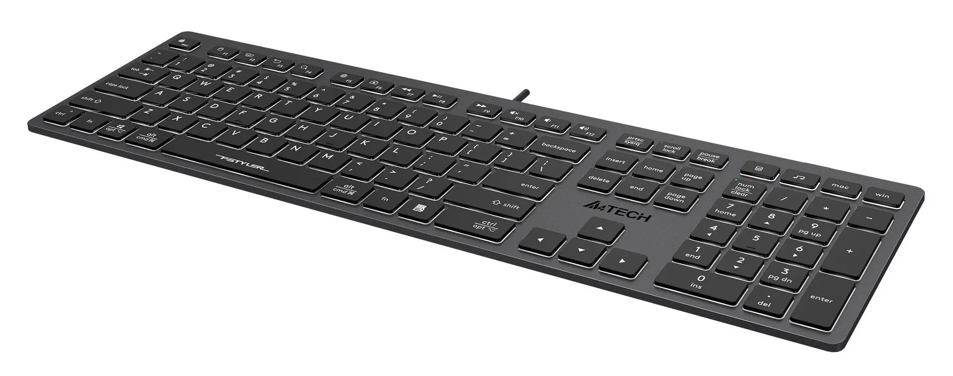 Клавиатура A4Tech Fstyler FX60 (Gray) - 3