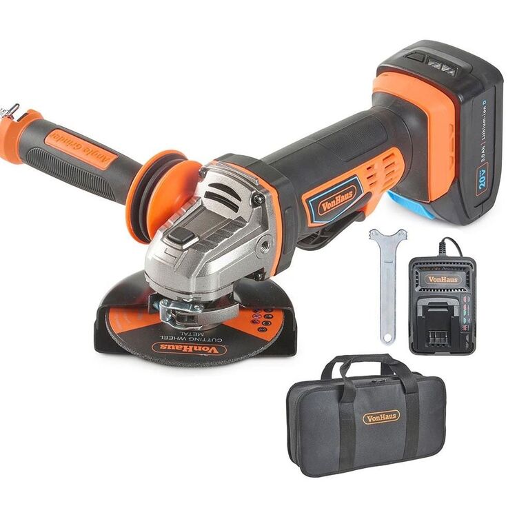 Аккумуляторная угловая шлифмашина VonHaus D-Series 20V Max 8100018