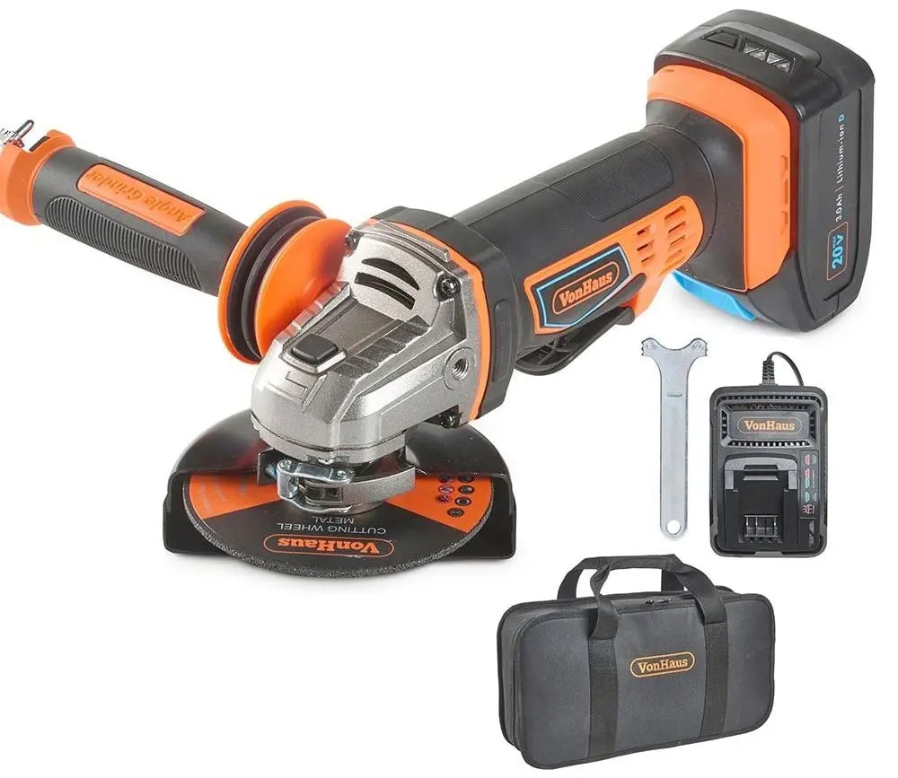 Polizor unghiular cu acumulator VonHaus D-Series 20V Max 8100018