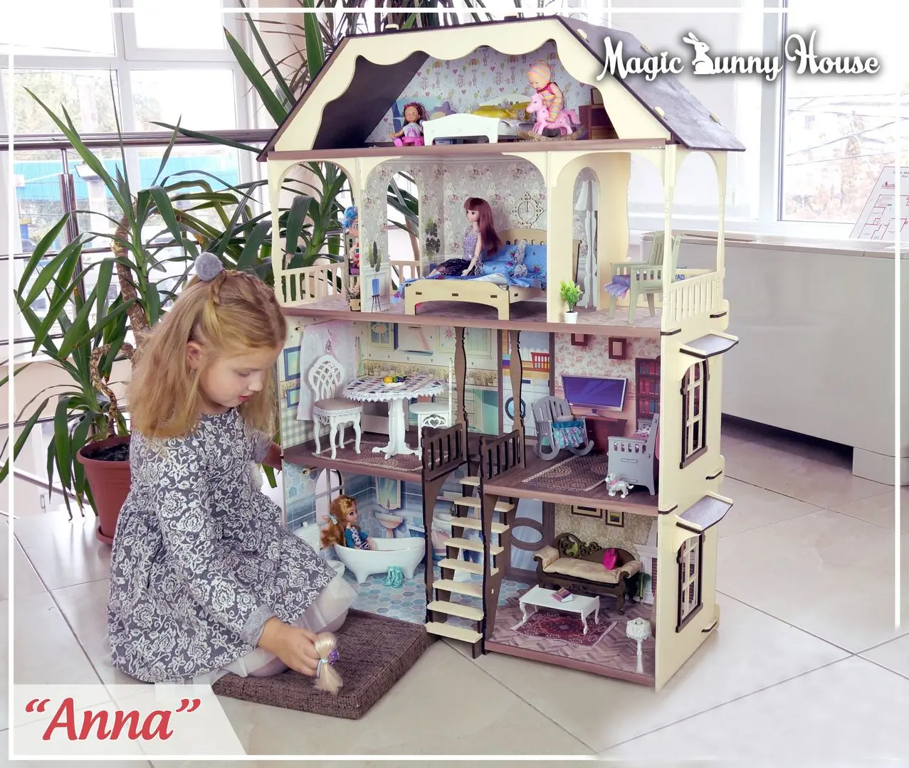 Căsuță pentru păpuși Magic Bunny House Anna (mare) - 2