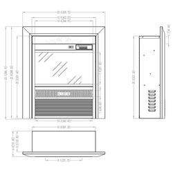 Focar electric Art Flame Cristina WS-Q-03 (Black) Thumb