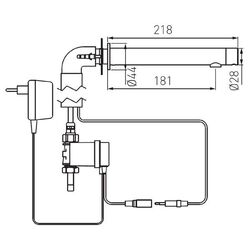 Baterie pentru lavoar Ferro Bora Sensor BBB121S (Chrome) Thumb