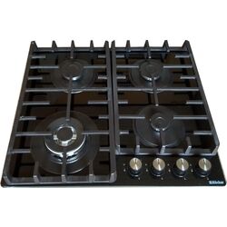 Встраиваемая варочная газовая панель Backer BIH60- 404F BL (Black)