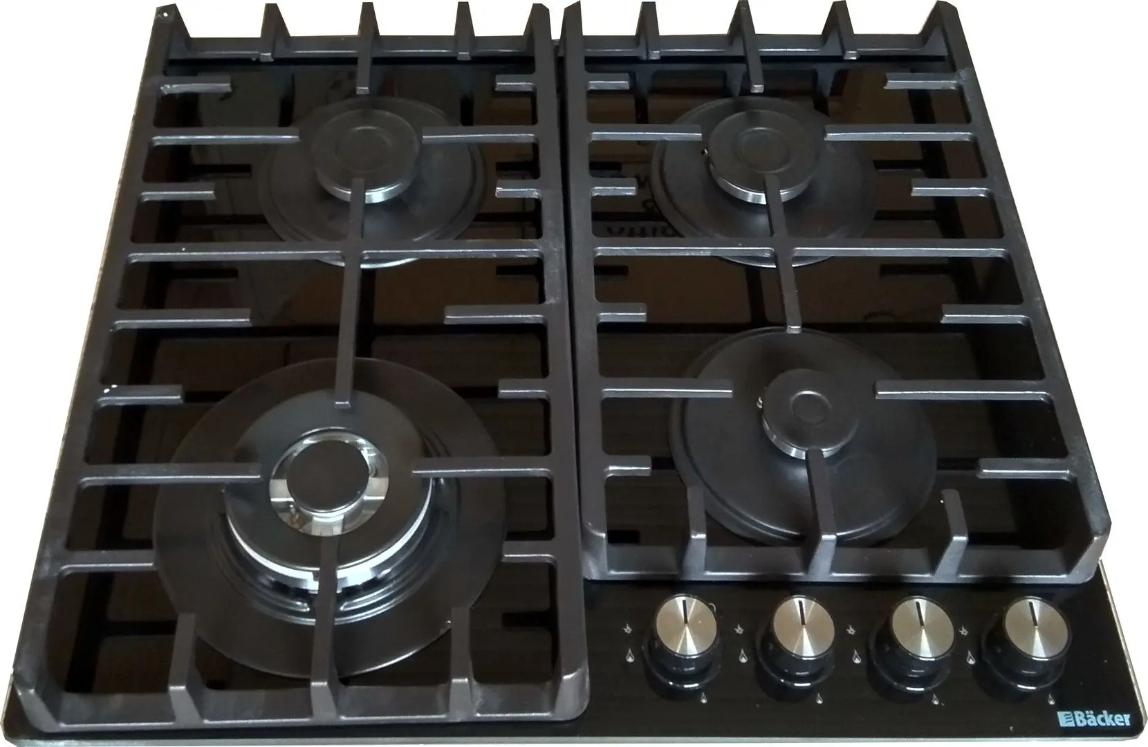 Встраиваемая варочная газовая панель Backer BIH60- 404F BL (Black)