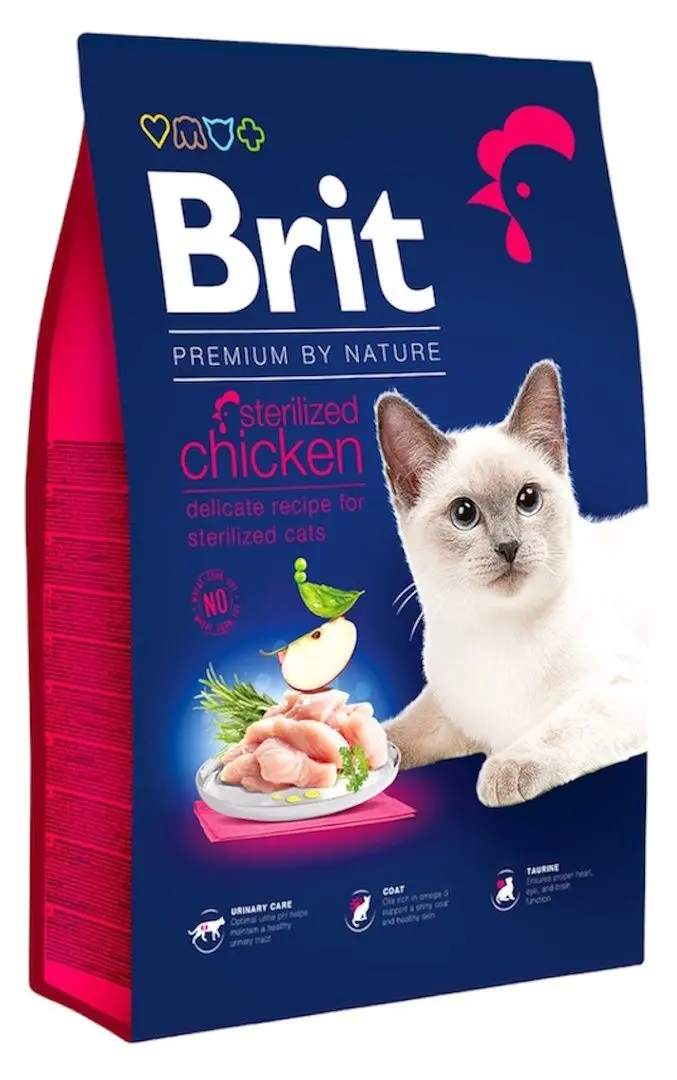 Корм для кошек Brit Premium Cat Sterilised Chicken (8kg)