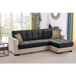 Canapea de colt Fabulous Dynamic 58-002 (Dark Gray/Beige)