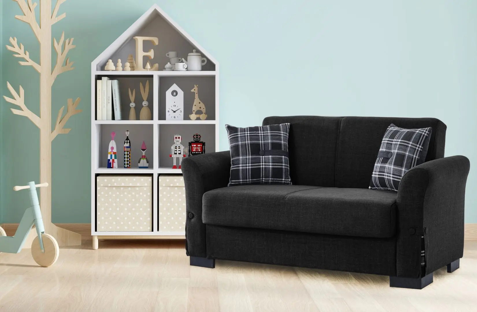 Canapea Fabulous Filamingo 2-locuri 58-002 (Dark Gray)