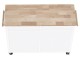 Dulap-carucior Mobhaus Galant (White/Natural)