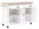 Dulap-carucior Mobhaus Galant (White/Natural)