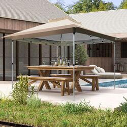 Pavilion de gradina Costway NP11461CF 3.6x3.6m (Khaki) Thumb