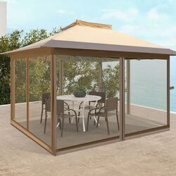 Pavilion de gradina Costway NP11461CF 3.6x3.6m (Khaki) Thumb