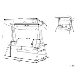 Скамья-качели Green Bay Rodos C1006G (Grey) Thumb