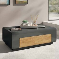 Masa pentru reviste Helvetia Toledo №99 1S (Anthracite Gloss/Grandson Oak) Thumb
