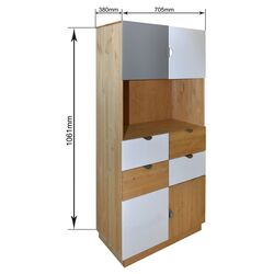 Dulap Home Affaire Undine (Natural/White) Thumb