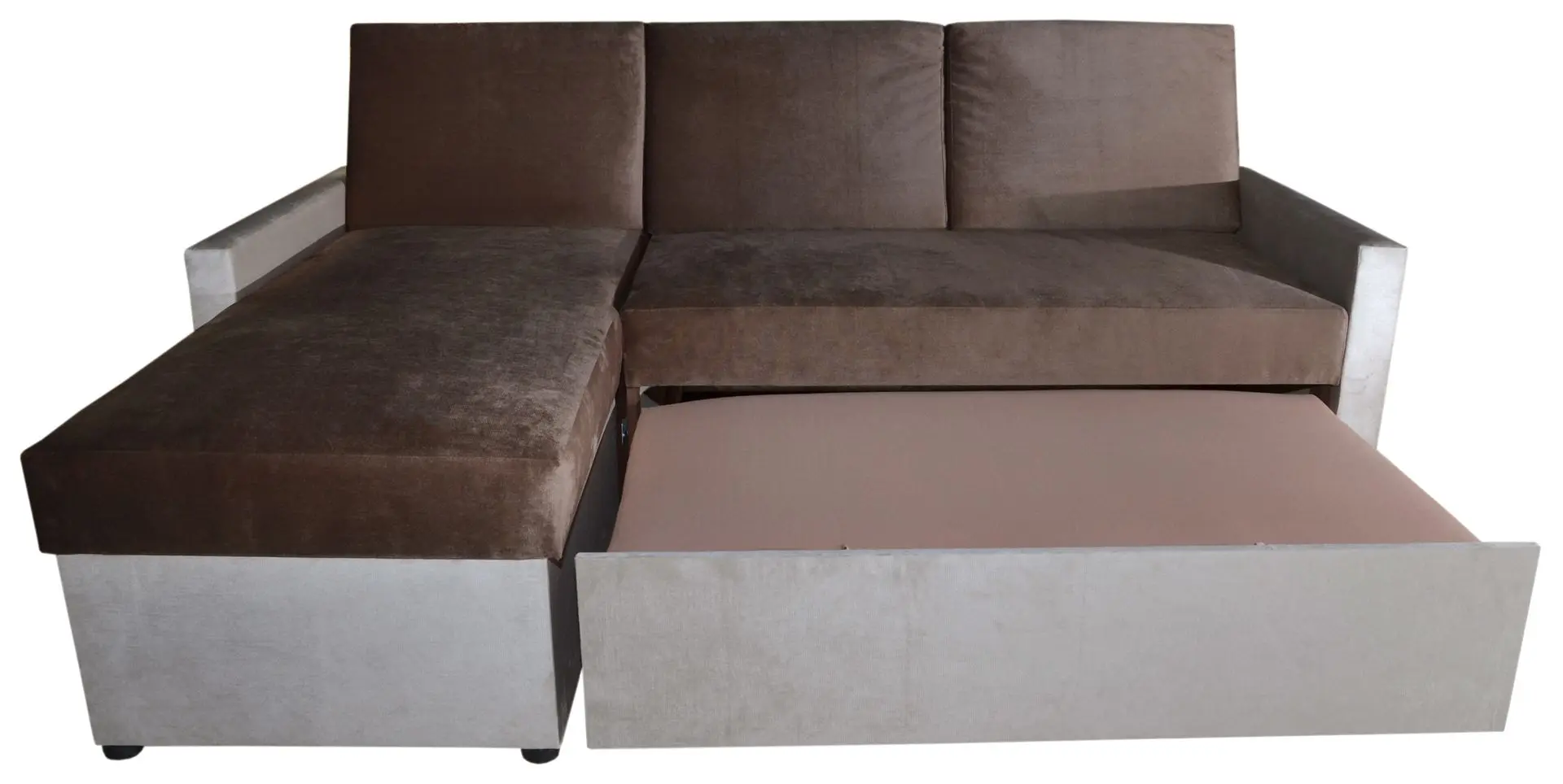 Canapea de colt Modern Leader Kanna 18/05 (Brown/Beige)