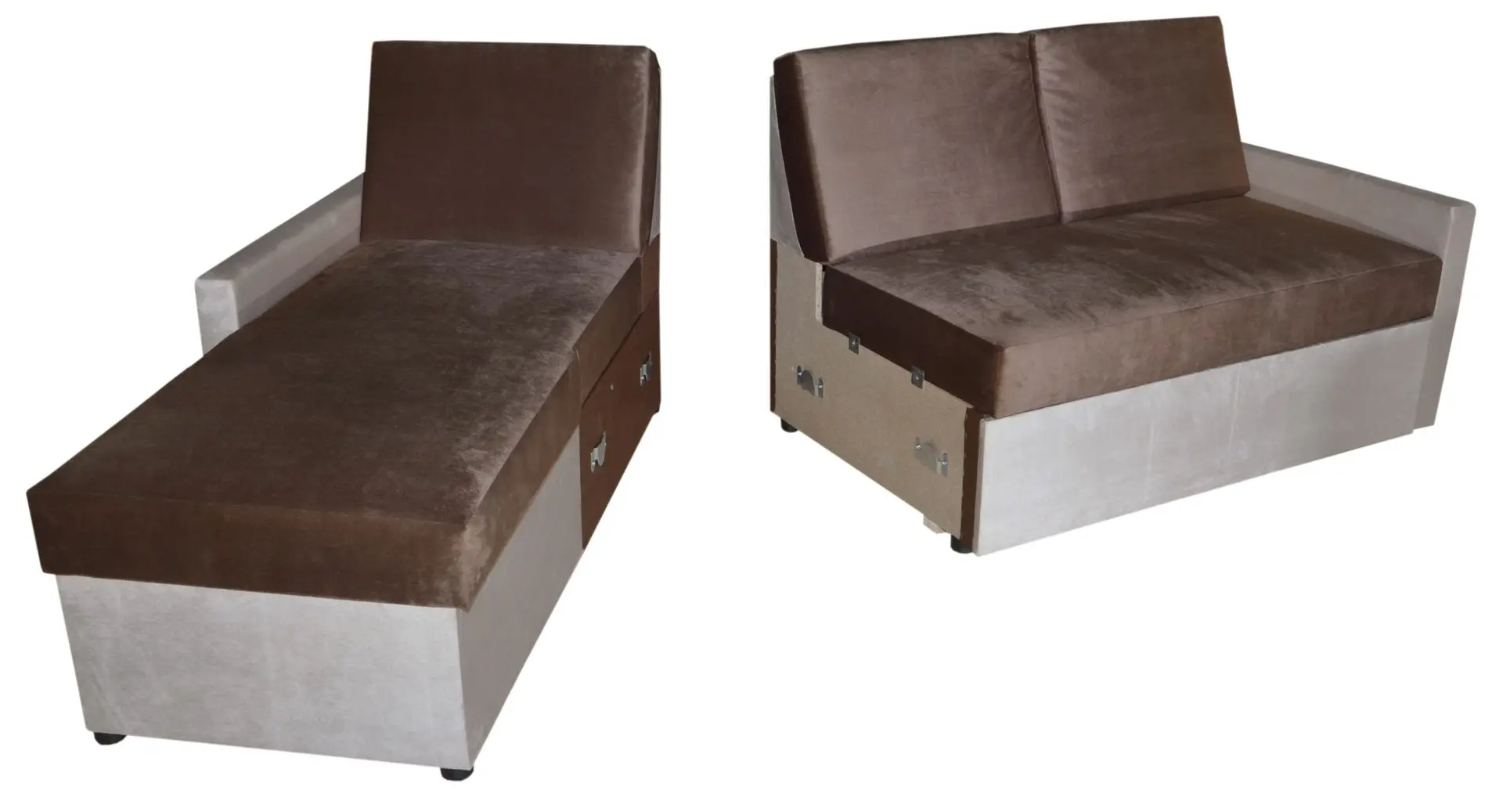 Canapea de colt Modern Leader Kanna 18/05 (Brown/Beige)