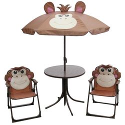 Set mobilier de gradină Strend Pro Melisenda Monkey 1 + 2 (Brown)