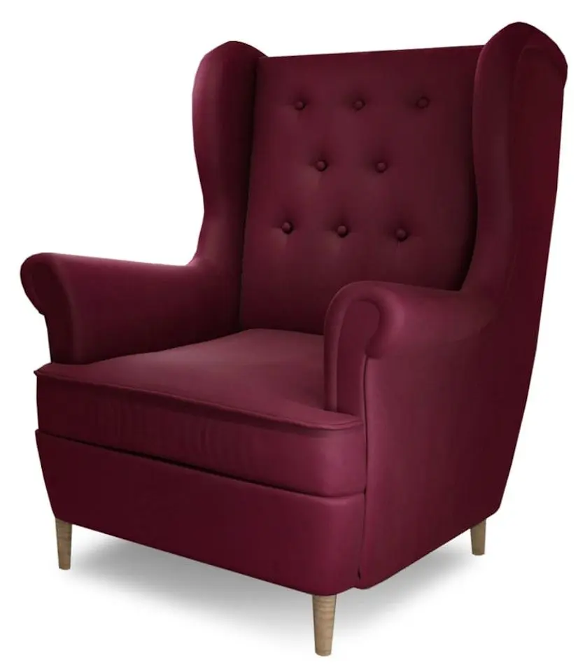 Fotoliu Eltap Aros 1F Matt Velvet 68 (Burgundy)