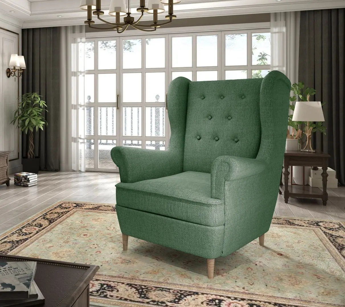 Кресло Eltap Aros 1F Solid 39 (Moss Green)