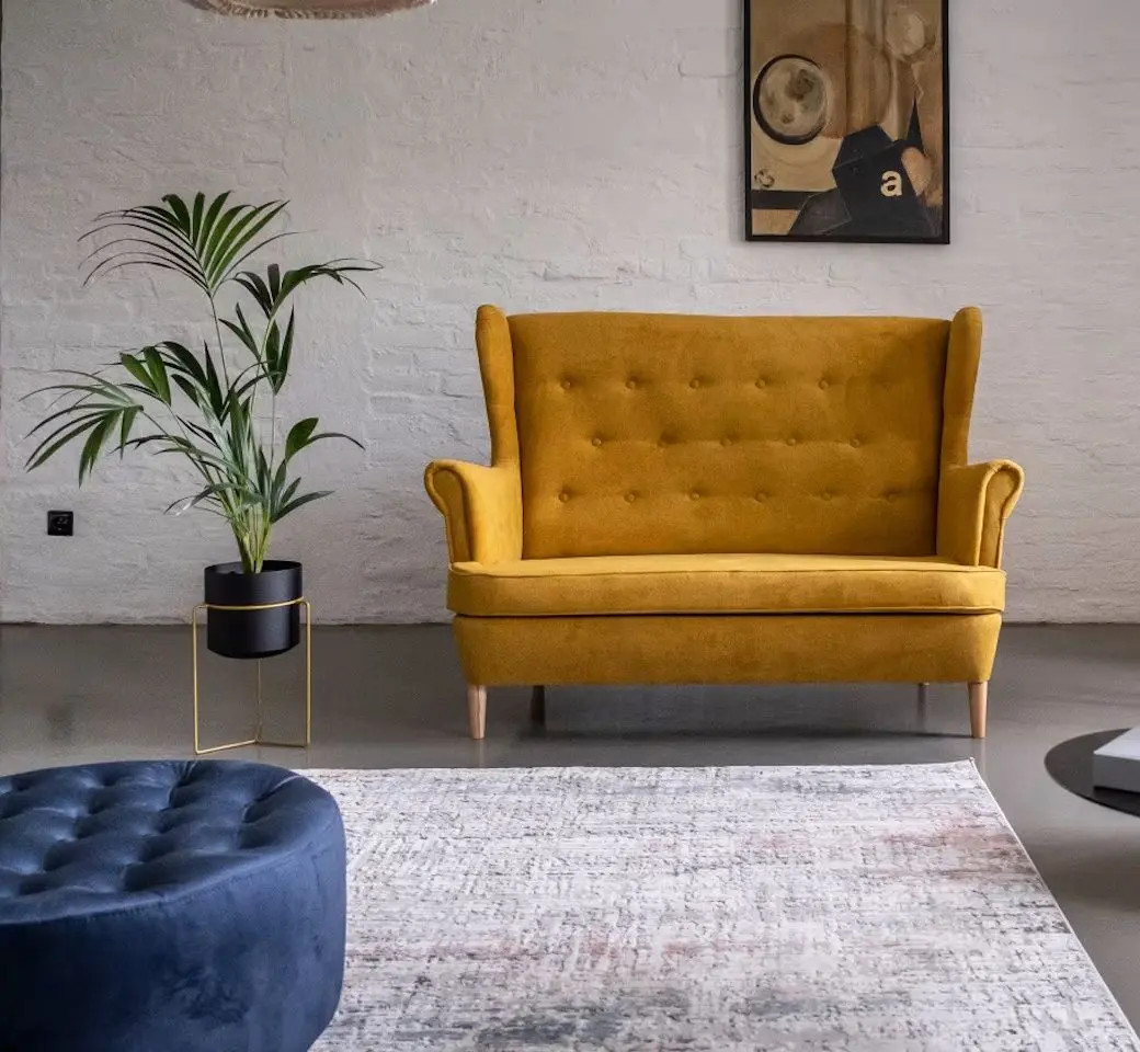 Canapea Eltap Aros 2F Omega 68 (Yellow)