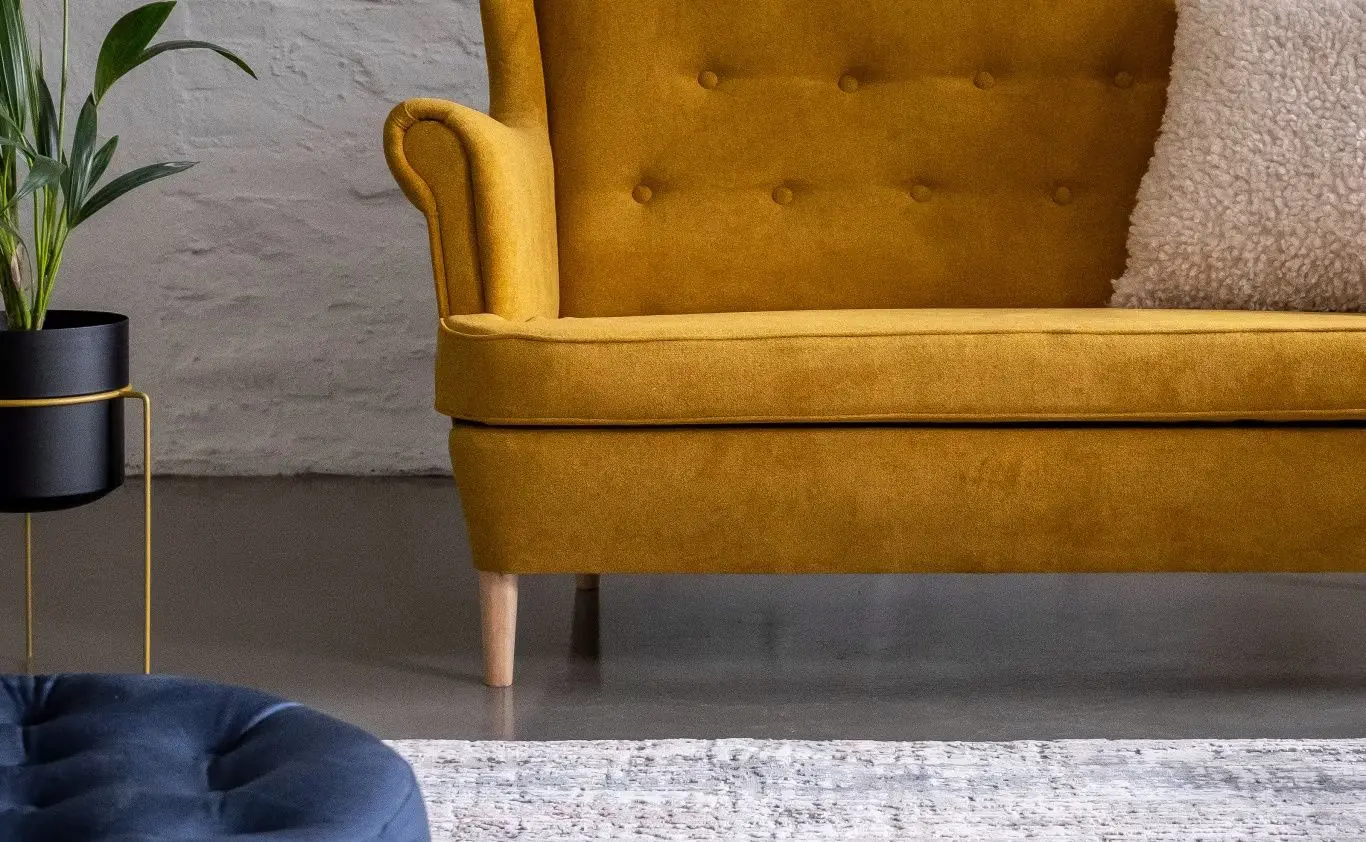 Canapea Eltap Aros 2F Omega 68 (Yellow)