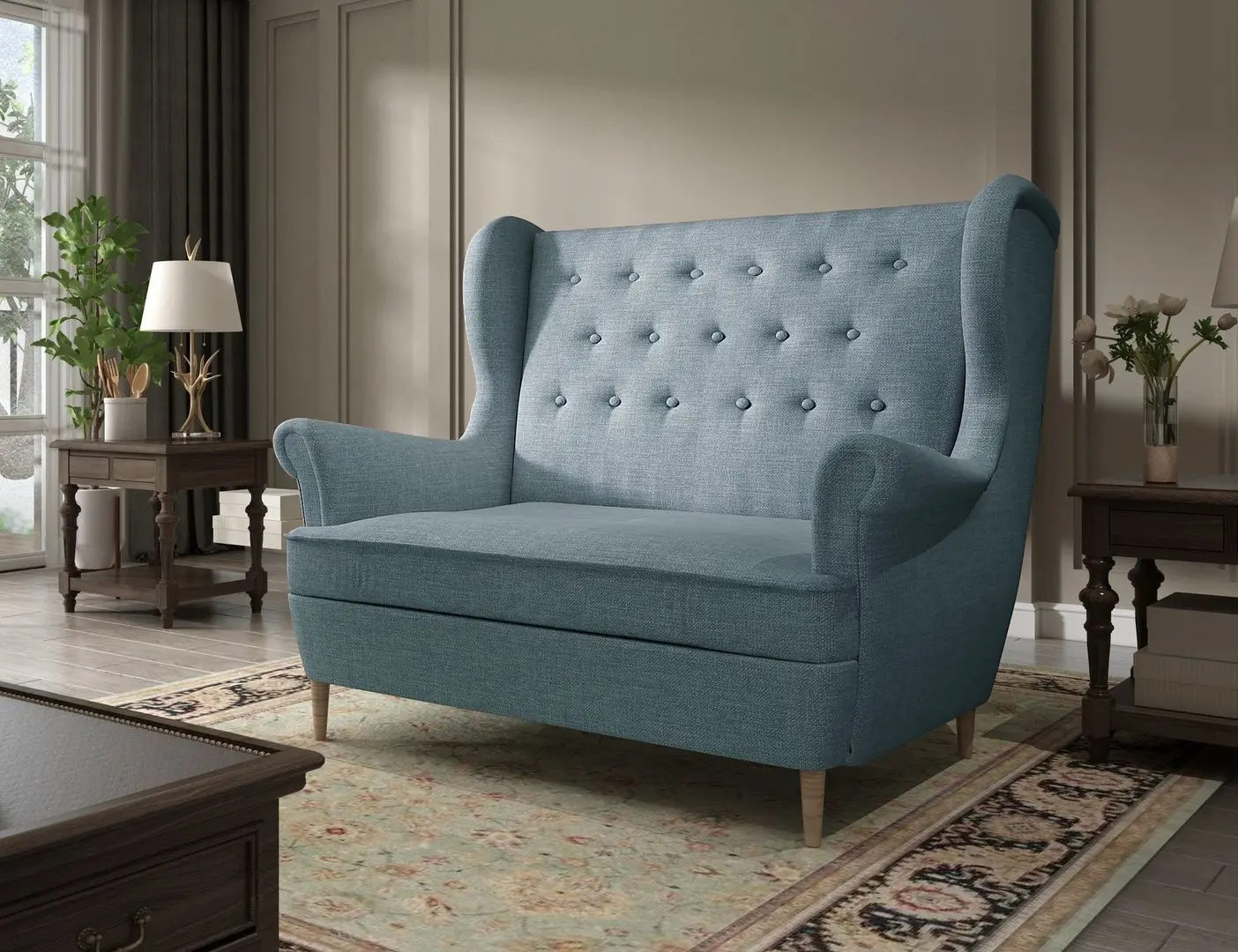 Canapea Eltap Aros 2F Cover 70 (Blue-Gray)