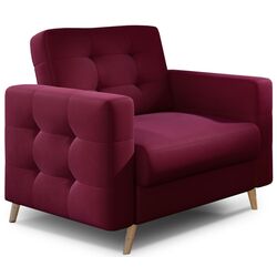 Fotoliu Eltap Asgard 1F Matt Velvet 68 (Burgundy) Thumb