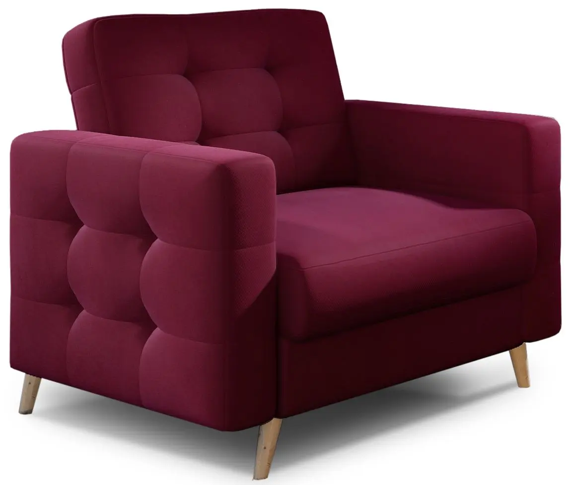 Fotoliu Eltap Asgard 1F Matt Velvet 68 (Burgundy)